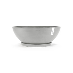 Pot Rond Vienna 70 Blanc Gris - Ø 70 x H. 25,2 cm - 61,7 L - ECOPOTS