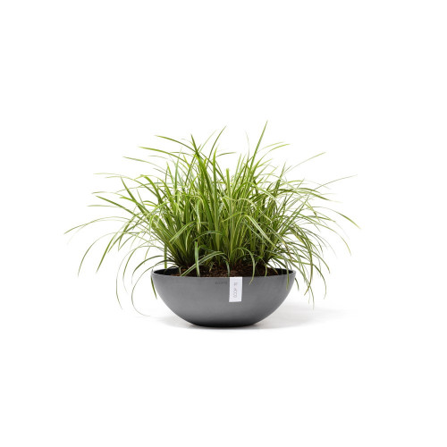 Pot Rond Vienna 50 Gris - Ø 50 x H. 18 cm - 22,3 L - ECOPOTS