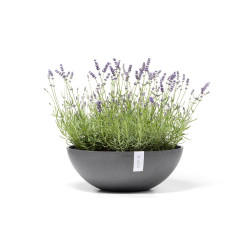 Pot Rond Vienna 50 Gris - Ø 50 x H. 18 cm - 22,3 L - ECOPOTS