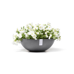 Pot Rond Vienna 50 Gris - Ø 50 x H. 18 cm - 22,3 L - ECOPOTS