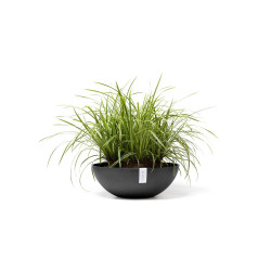 Pot Rond Vienna 50 Gris Foncé - Ø 50 x H. 18 cm - 22,3 L de marque ECOPOTS, référence: J7947800