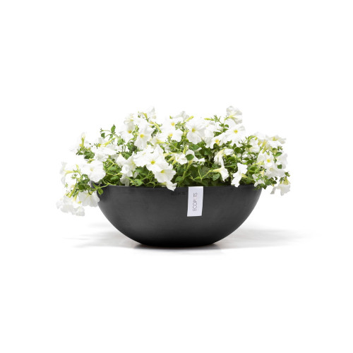 Pot Rond Vienna 50 Gris Foncé - Ø 50 x H. 18 cm - 22,3 L - ECOPOTS