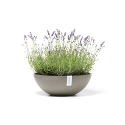 Pot Rond Vienna 50 Taupe - Ø 50 x H. 18 cm - 22,3 L - ECOPOTS