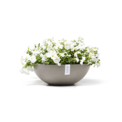 Pot Rond Vienna 50 Taupe - Ø 50 x H. 18 cm - 22,3 L - ECOPOTS