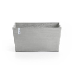 Jardinière Paris 60 Blanc Gris - 60 x 26 x H. 40 cm - 46,7 L - ECOPOTS