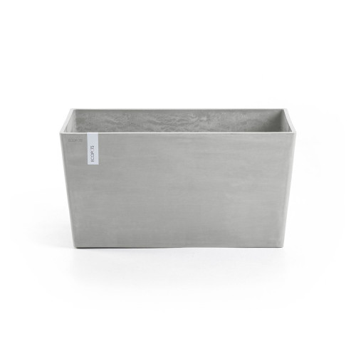 Jardinière Paris 80 Blanc Gris - 80 x 38 x H. 40 cm - 100 L - ECOPOTS