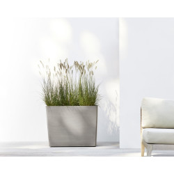 Jardinière sur roues Paris 85 Taupe - 85 x 40 x H. 65 cm - 152 L - ECOPOTS