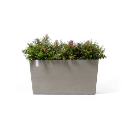 Jardinière sur roues Paris 100 Taupe - 100 x 40 x H. 50 cm - 137 L - ECOPOTS