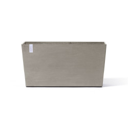 Jardinière sur roues Paris 100 Taupe - 100 x 40 x H. 50 cm - 137 L - ECOPOTS