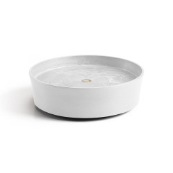 Support à roulettes Wheels 30 Blanc Pur - Ø 28,7 x H. 8,3 cm de marque ECOPOTS, référence: J7950400