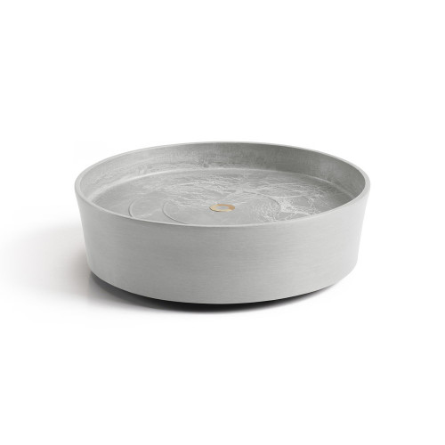 Support à roulettes Wheels 30 Blanc Gris - Ø 28,7 x H. 8,3 cm - ECOPOTS