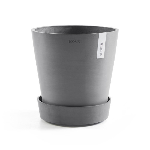 Support à roulettes Wheels 60 Gris - Ø 51 x H. 12,4 cm - ECOPOTS