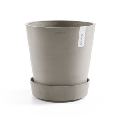 Support à roulettes Wheels 60 Taupe - Ø 51 x H. 12,4 cm de marque ECOPOTS, référence: J7951200