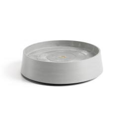 Support à roulettes Wheels Oslo 35 Blanc Gris - Ø 32,2 x H. 8,5 cm de marque ECOPOTS, référence: J7951800