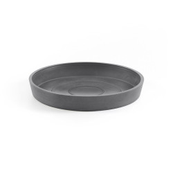 Soucoupe Round 20 Gris - Ø 18 x H. 2,5 cm de marque ECOPOTS, référence: J7952800