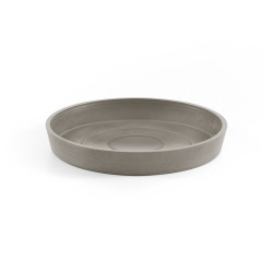 Soucoupe Round 20 Taupe - Ø 18 x H. 2,5 cm de marque ECOPOTS, référence: J7953200