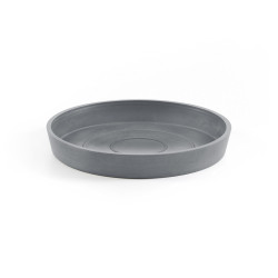 Soucoupe Round 20 Bleu Gris - Ø 18 x H. 2,5 cm de marque ECOPOTS, référence: J7953400