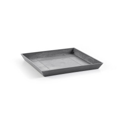 Soucoupe Square 50 Gris - 43 x 43 x H. 3,5 cm de marque ECOPOTS, référence: J7955000