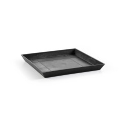 Soucoupe Square 50 Gris Foncé - 43 x 43 x H. 3,5 cm de marque ECOPOTS, référence: J7955500