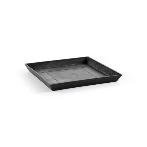 Soucoupe Square 50 Gris Foncé - 43 x 43 x H. 3,5 cm - ECOPOTS