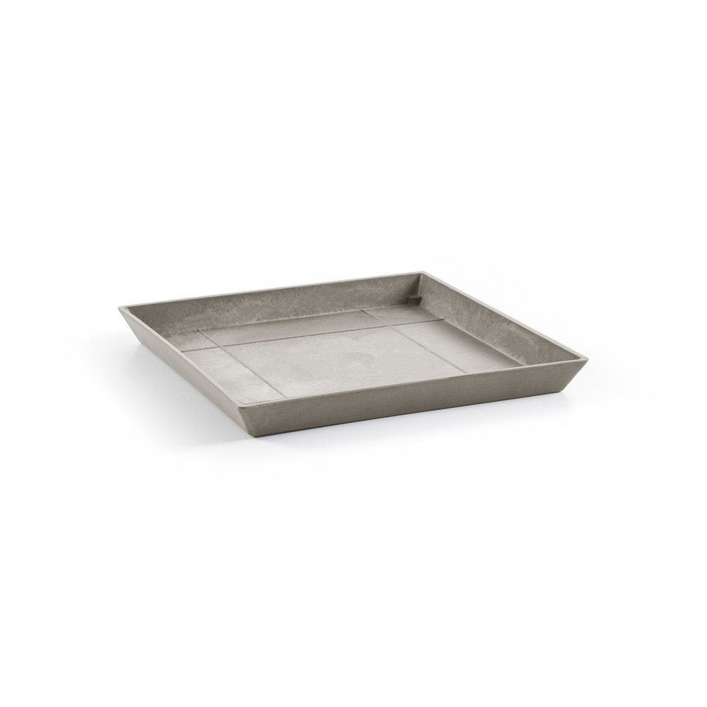 Soucoupe Square 50 Taupe - 43 x 43 x H. 3,5 cm
