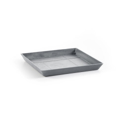 Soucoupe Square 30 Bleu Gris - 28 x 28 x H. 3 cm de marque ECOPOTS, référence: J7956300