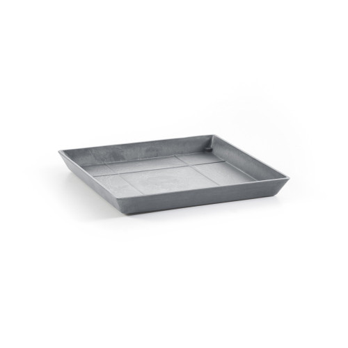 Soucoupe Square 30 Bleu Gris - 28 x 28 x H. 3 cm - ECOPOTS