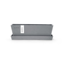 Soucoupe Rectangular 25 Bleu Gris - 25 x 9 x H. 2,3 cm de marque ECOPOTS, référence: J7959300