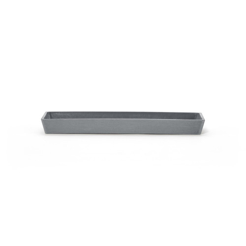 Soucoupe Rectangular 25 Bleu Gris - 25 x 9 x H. 2,3 cm - ECOPOTS