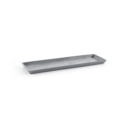 Soucoupe Rectangular 45 Bleu Gris - 47,5 x 19,5 x H. 2,5 cm de marque ECOPOTS, référence: J7959400