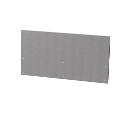 Crédence centrale cuisine en inox satiné - L.80 x P.1,5 x H.40,6 cm - LE MARQUIER