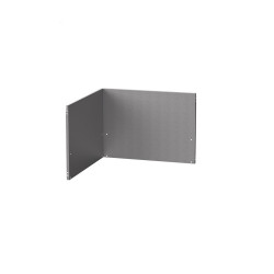 Crédence angle cuisine en inox satiné - L.80 x P.1,5 x H.40,6 cm - LE MARQUIER