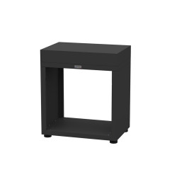 Meuble ouvert à 4 pieds réglable, en acier noir - 80 x 55 x 92 cm de marque LE MARQUIER, référence: J7966400