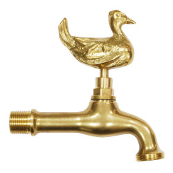 Robinet de jardin animal Canard M15x21 nez mâle 20x27 livré avec rosace - BOUTTE