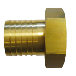 Nez de robinet cylindrique à écrou 6 pans, F50x60, pour tuyau de Ø40, avec joint de marque BOUTTE, référence: J7975900