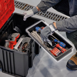 Mallette de transport modulaire – E-Case L – Étanche – Charge utile 120 kg – Roulettes Ø 15 cm - EINHELL