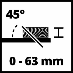 Table de sciage TE-TS 254 T - 540 x 505 mm - 2000 W - pièces jusqu'à 660 mm - EINHELL 