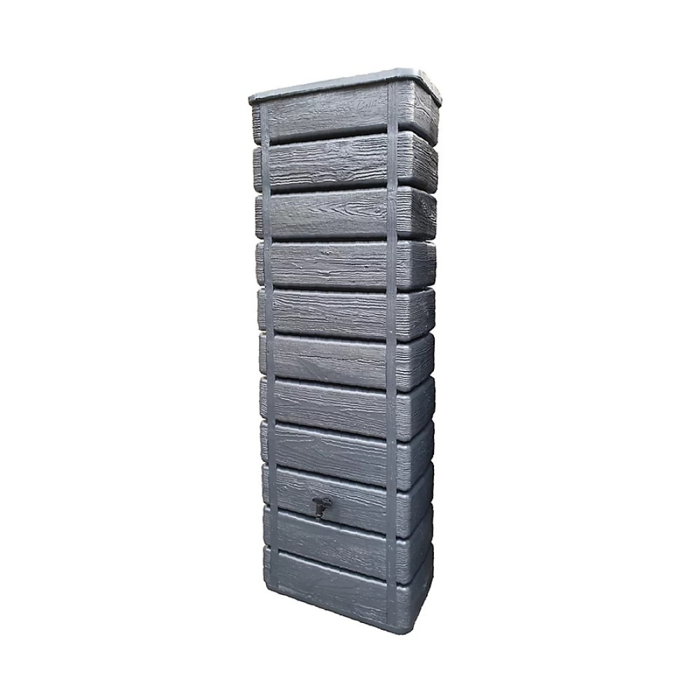 Récupérateur à eau WOOD bois clair 300L raccord Récupérateur à eau WOOD bois clair 300L raccord