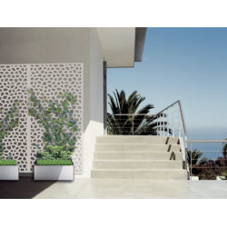 Panneau design décoratif en PP MOSAÏC 1 x 2 m - Blanc - NORTENE 