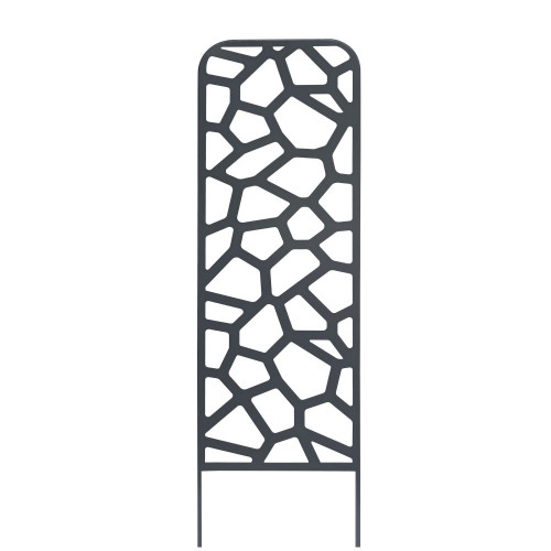 Trellis métal décoratif à planter STONE - 0,33 x 1,20 m - Ardoise - NORTENE 