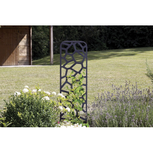 Trellis métal décoratif à planter STONE - 0,33 x 1,20 m - Ardoise - NORTENE 