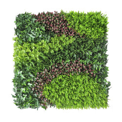 Panneau décoratif feuillage synthétique et motif zigzag COSTA - 1x1m - Vert de marque NORTENE , référence: J7998800