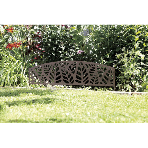 Bordure métal décoratif à planter ATHEA - 0,40 x 1m - Brun - NORTENE 