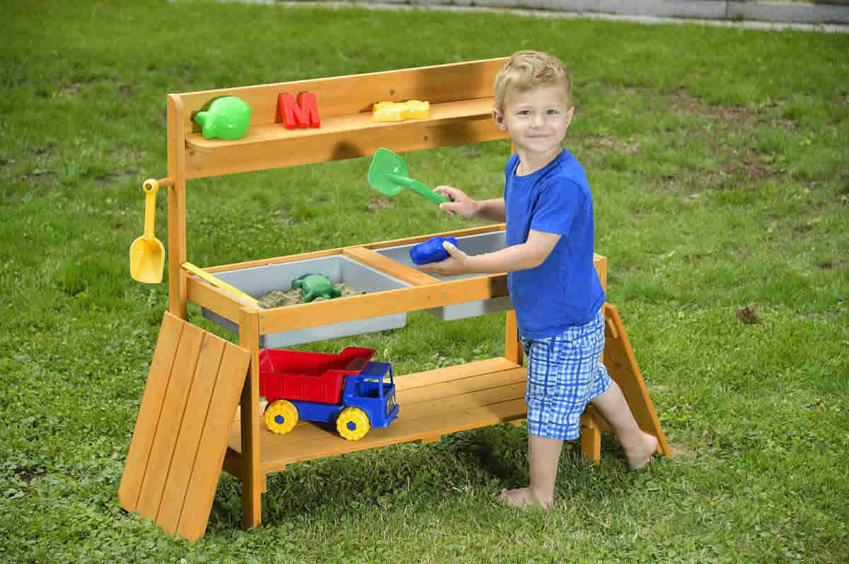 Table de jeu avec boites de boue, 89 x 35 x 88,50 cm