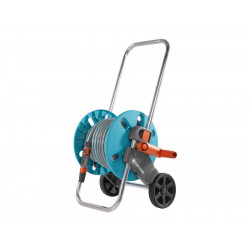 Dévidoir de jardin sur roues – Aquaroll S – 33 m tuyau Ø 13 mm – Poignée télescopique de marque GARDENA, référence: J7492500
