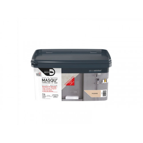 Enduit Masqu'Carrelage Et Mur Maison Deco, Pierre, 4 Kg - MAISON DECO