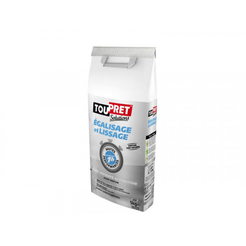 Enduit De Lissage Haute Performance 5 Kg En Poudre, Intérieur - Toupret