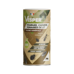 Poudre minerale fourmis/punaises/cafards 100% naturelle - 200 g - Inodore de marque Vesper, référence: J7996200