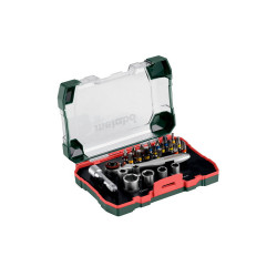 Coffret d'embouts et de cliquets SP - 26 pièces de marque Metabo, référence: B7635800