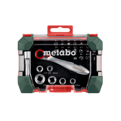 Coffret d'embouts et de cliquets SP - 26 pièces - Metabo